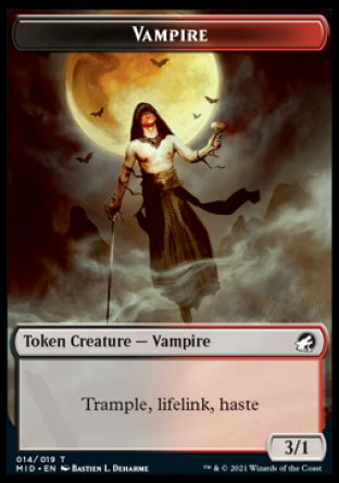 Clue // Vampire Double-Sided Token [Innistrad: Midnight Hunt Tokens] | Game Master's Emporium (The New GME)