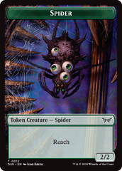 Spider // Manifest Double-Sided Token [Duskmourn: House of Horror Tokens] | Game Master's Emporium (The New GME)