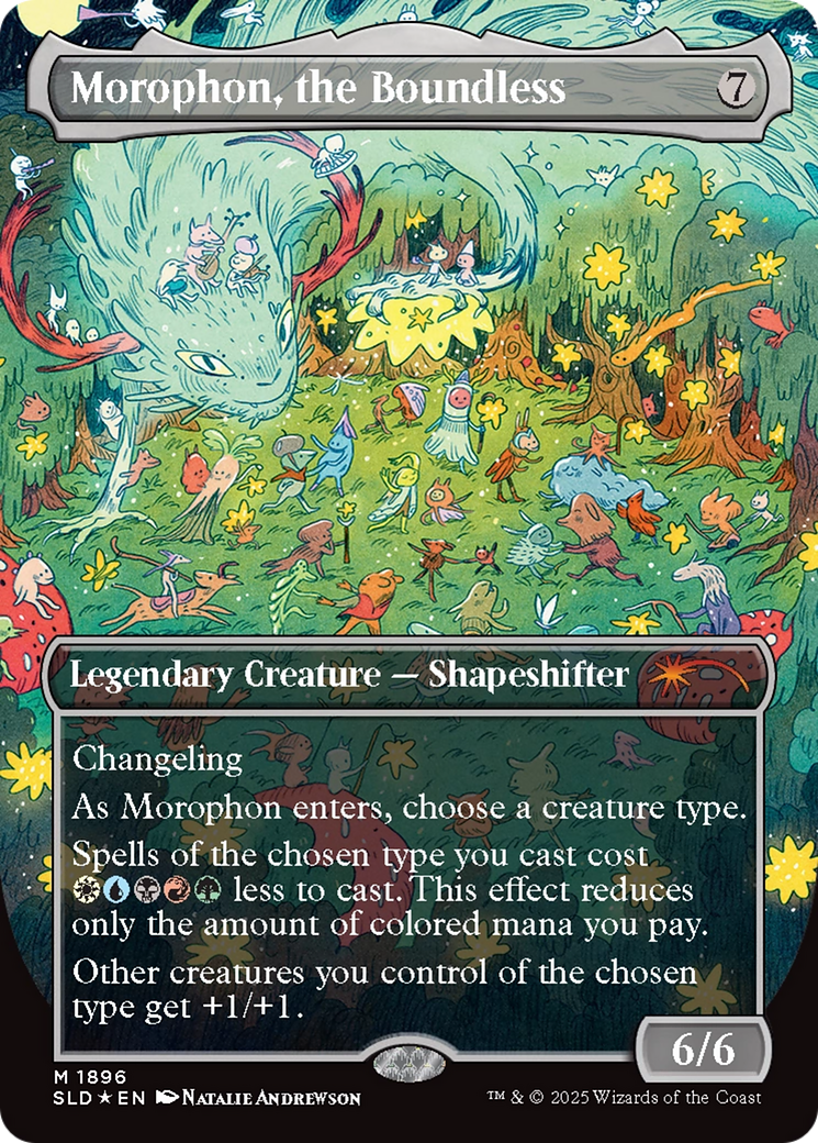 Morophon, the Boundless (Display Commander) - Thick Stock (Double Rainbow Foil) [Secret Lair Drop Series] | Game Master's Emporium (The New GME)