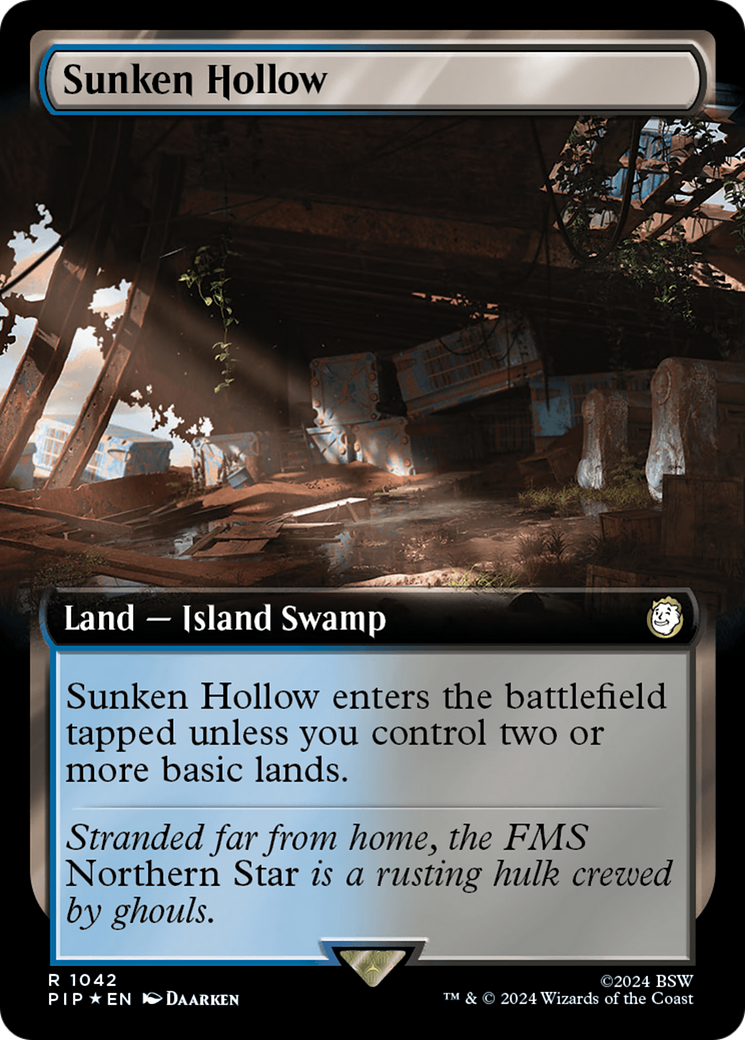 Sunken Hollow (Extended Art) (Surge Foil) [Fallout] | Game Master's Emporium (The New GME)