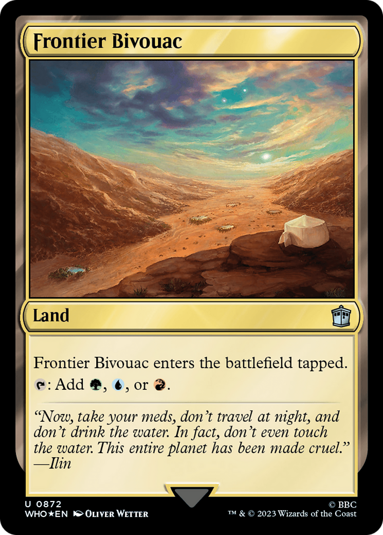 Frontier Bivouac (Surge Foil) [Doctor Who] | Game Master's Emporium (The New GME)