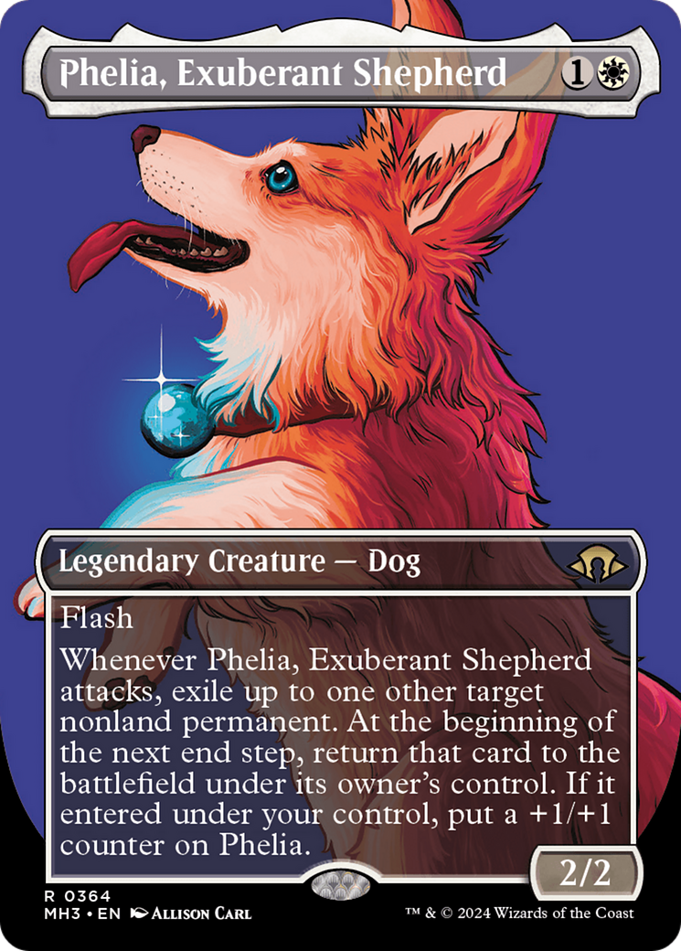 Phelia, Exuberant Shepherd (Borderless) [Modern Horizons 3] | Game Master's Emporium (The New GME)
