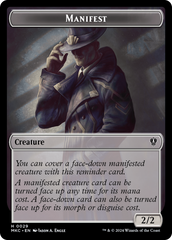 Insect (0016) // Manifest Double-Sided Token [Murders at Karlov Manor Commander Tokens] | Game Master's Emporium (The New GME)