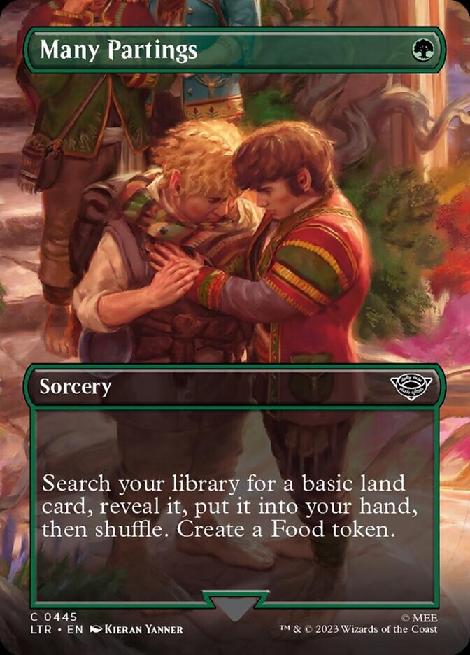 Many Partings (Borderless Alternate Art) [The Lord of the Rings: Tales of Middle-Earth] | Game Master's Emporium (The New GME)
