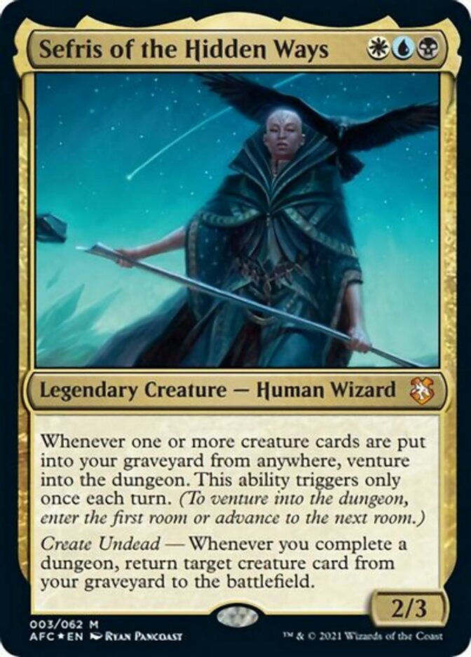 Sefris of the Hidden Ways (Display Commander) [Dungeons & Dragons: Adventures in the Forgotten Realms Commander] | Game Master's Emporium (The New GME)