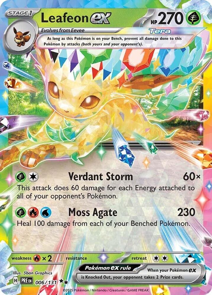 Leafeon ex (006/131) [Scarlet & Violet: Prismatic Evolutions] | Game Master's Emporium (The New GME)