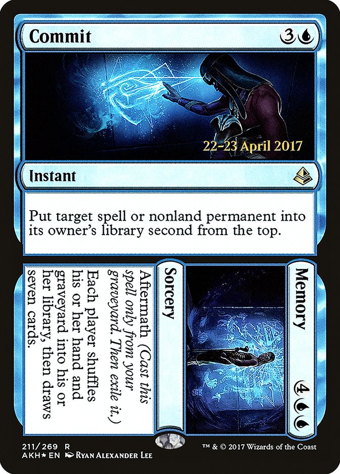 Commit // Memory [Amonkhet Prerelease Promos] | Game Master's Emporium (The New GME)