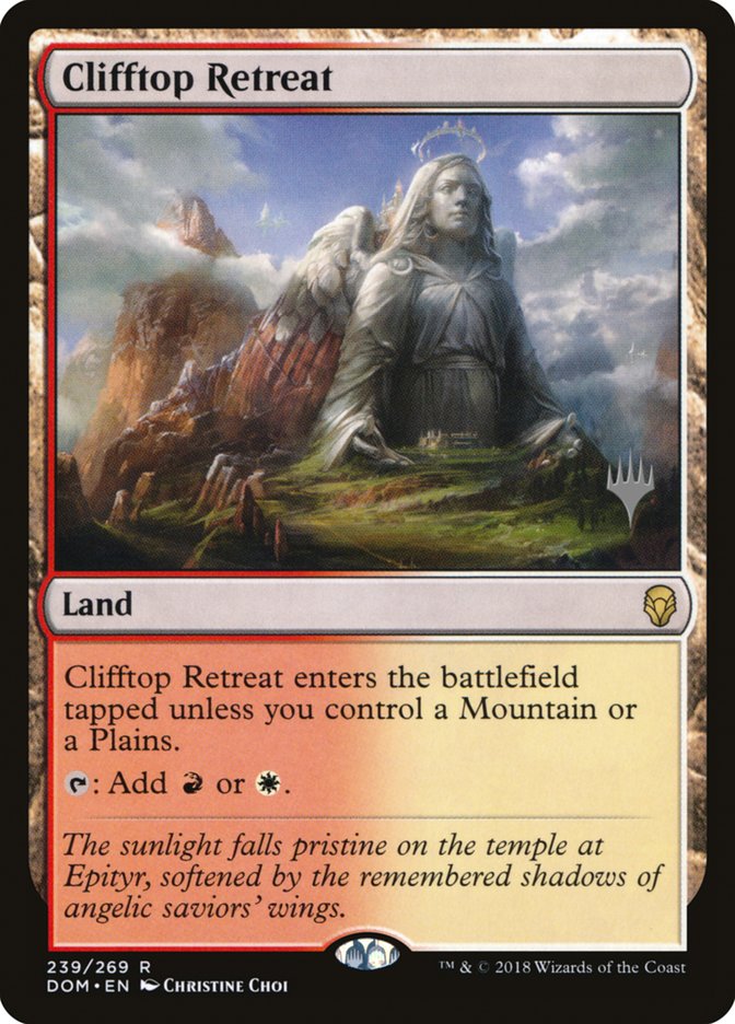 Clifftop Retreat (Promo Pack) [Dominaria Promos] | Game Master's Emporium (The New GME)