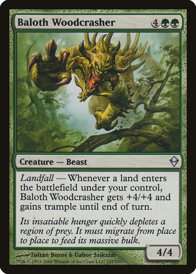 Baloth Woodcrasher [Zendikar] | Game Master's Emporium (The New GME)