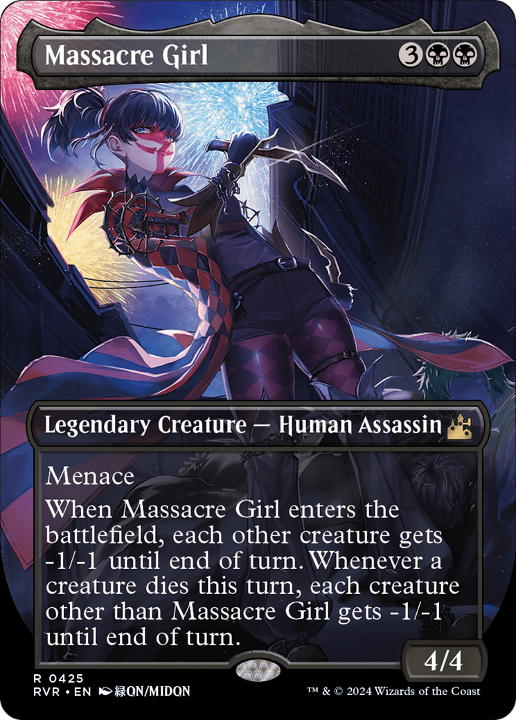 Massacre Girl (Anime Borderless) [Ravnica Remastered] | Game Master's Emporium (The New GME)