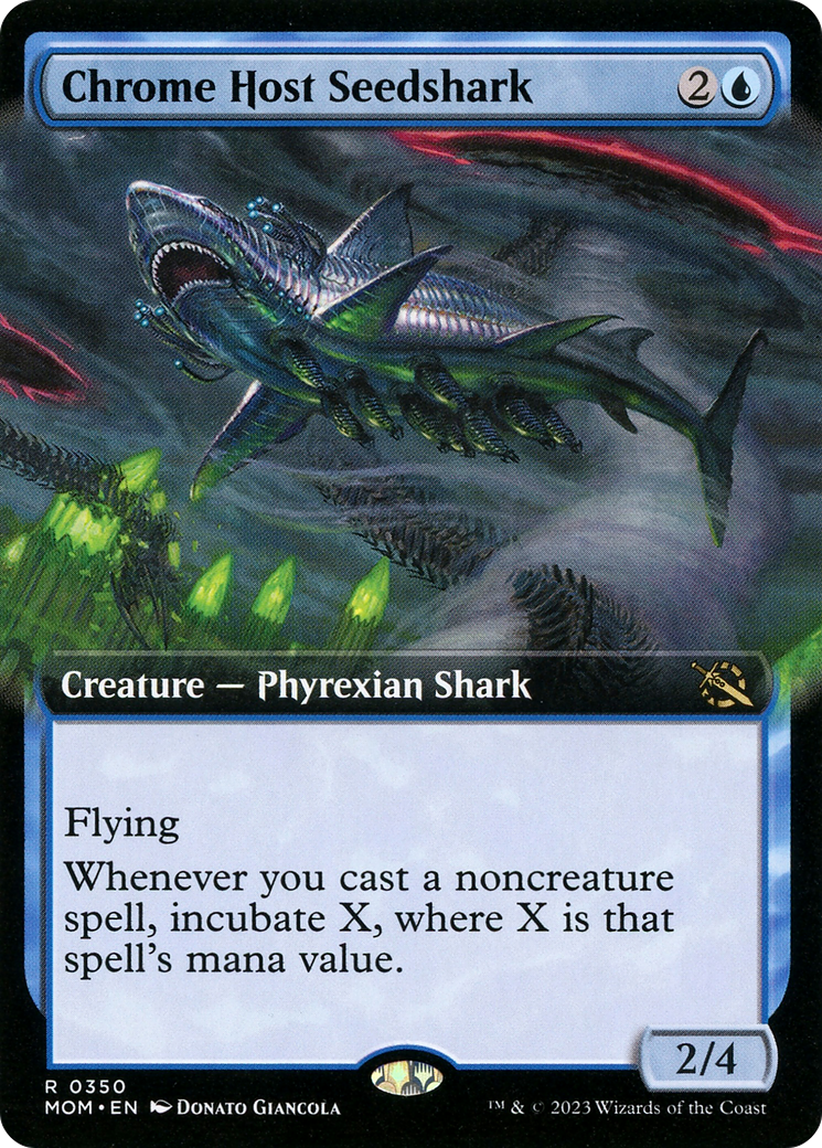 Chrome Host Seedshark (Extended Art) [March of the Machine] | Game Master's Emporium (The New GME)