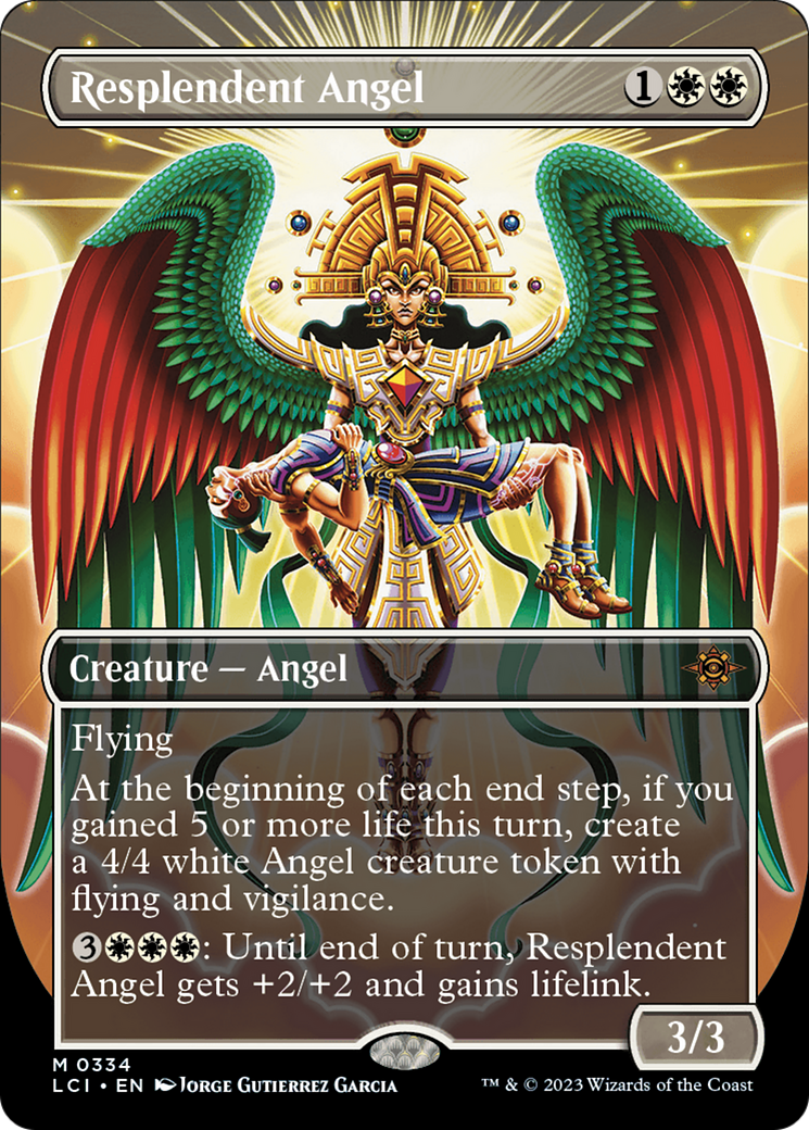 Resplendent Angel (Borderless) [The Lost Caverns of Ixalan] | Game Master's Emporium (The New GME)