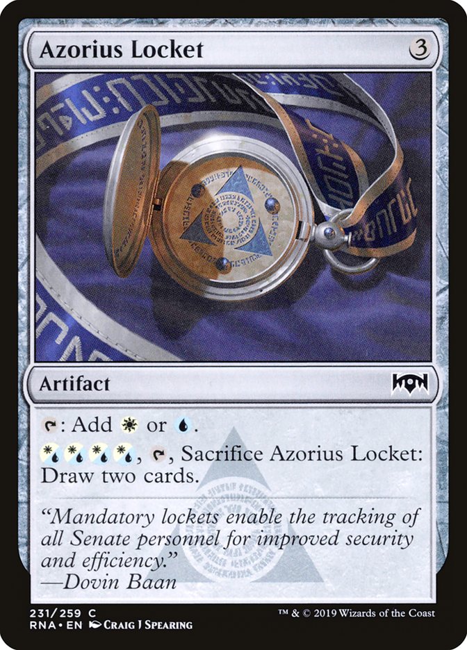 Azorius Locket [Ravnica Allegiance] | Game Master's Emporium (The New GME)