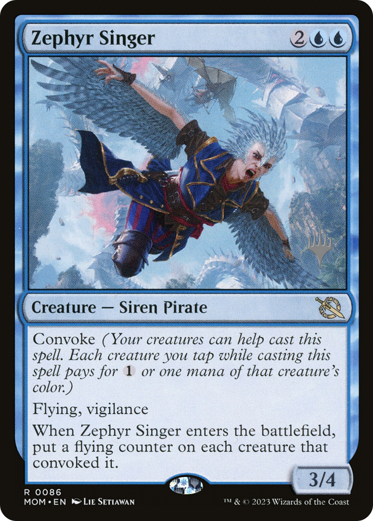 Zephyr Singer (Promo Pack) [March of the Machine Promos] | Game Master's Emporium (The New GME)