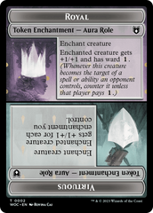 Copy // Royal Role / Virtuous Role Double-Sided Token [Wilds of Eldraine Commander Tokens] | Game Master's Emporium (The New GME)