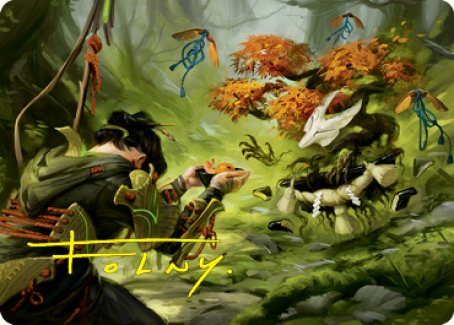 Commune with Spirits Art Card (Gold-Stamped Signature) [Kamigawa: Neon Dynasty Art Series] | Game Master's Emporium (The New GME)