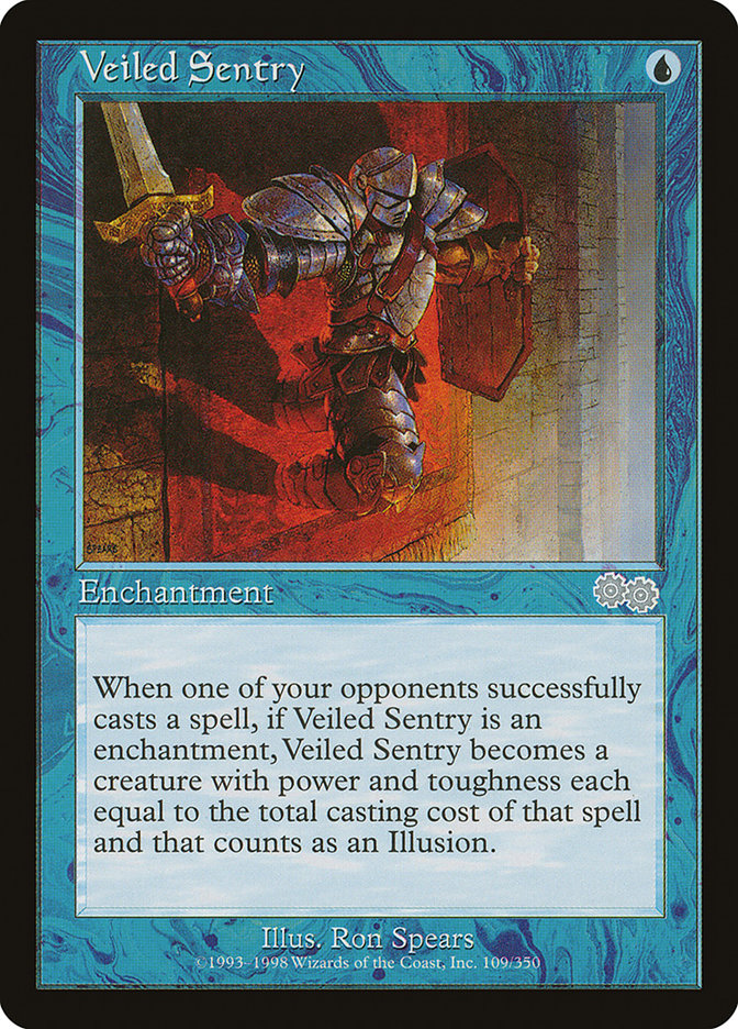 Veiled Sentry [Urza's Saga] | Game Master's Emporium (The New GME)