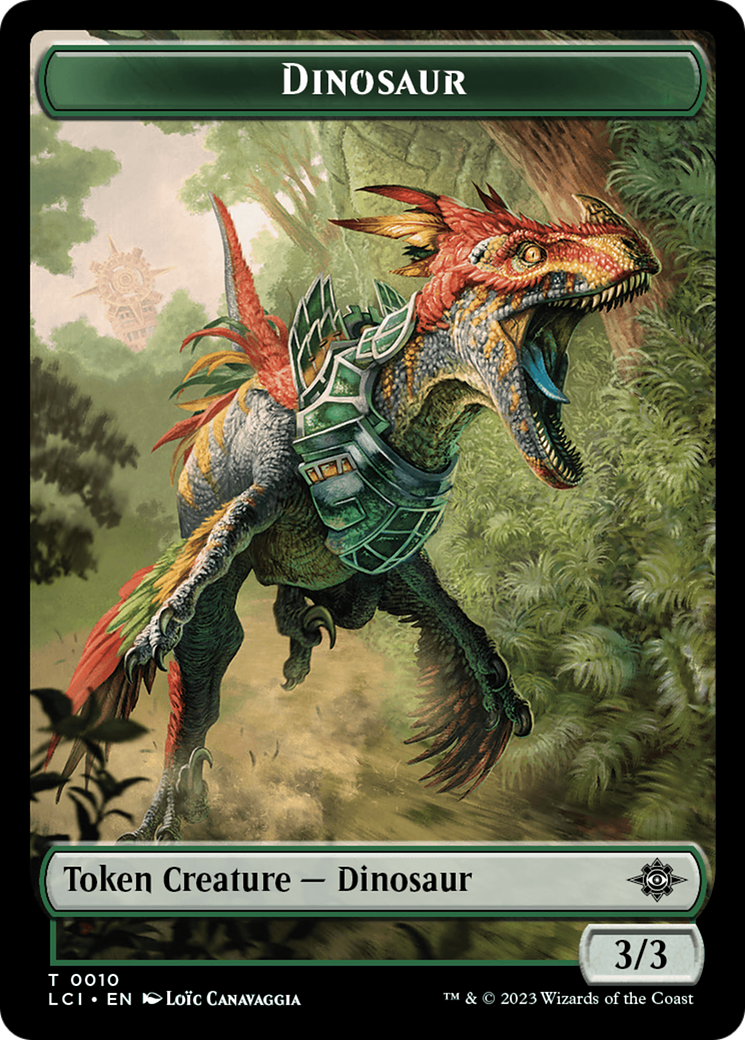 Dinosaur Token (0010) [The Lost Caverns of Ixalan Tokens] | Game Master's Emporium (The New GME)