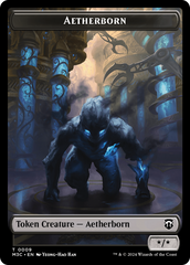 Aetherborn (Ripple Foil) // Thopter Double-Sided Token [Modern Horizons 3 Commander Tokens] | Game Master's Emporium (The New GME)
