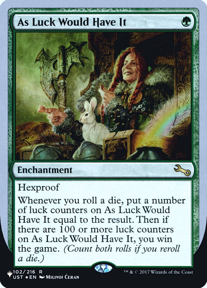 As Luck Would Have It (Unfinity Foil Edition) [The List] | Game Master's Emporium (The New GME)