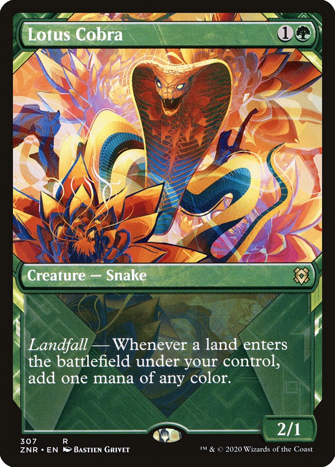 Lotus Cobra (Showcase) [Zendikar Rising] | Game Master's Emporium (The New GME)
