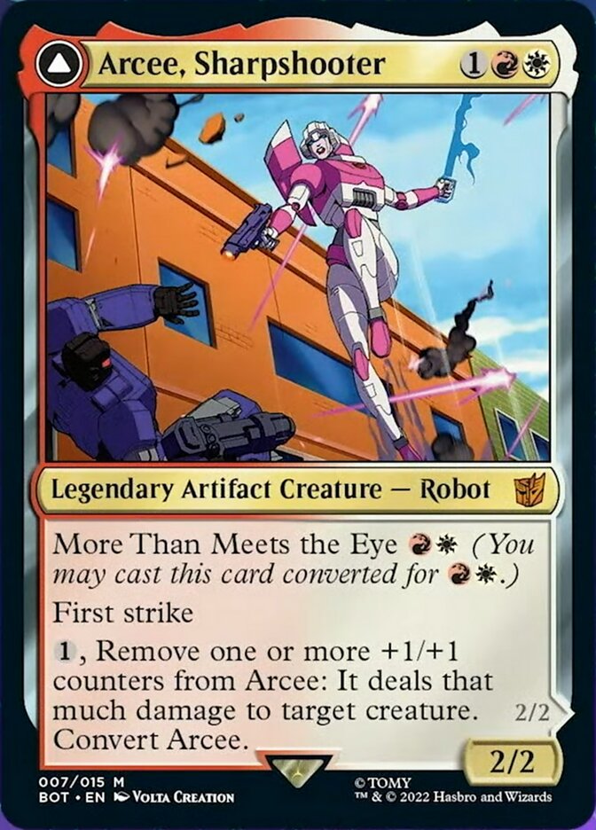 Arcee, Sharpshooter // Arcee, Acrobatic Coupe [Transformers] | Game Master's Emporium (The New GME)