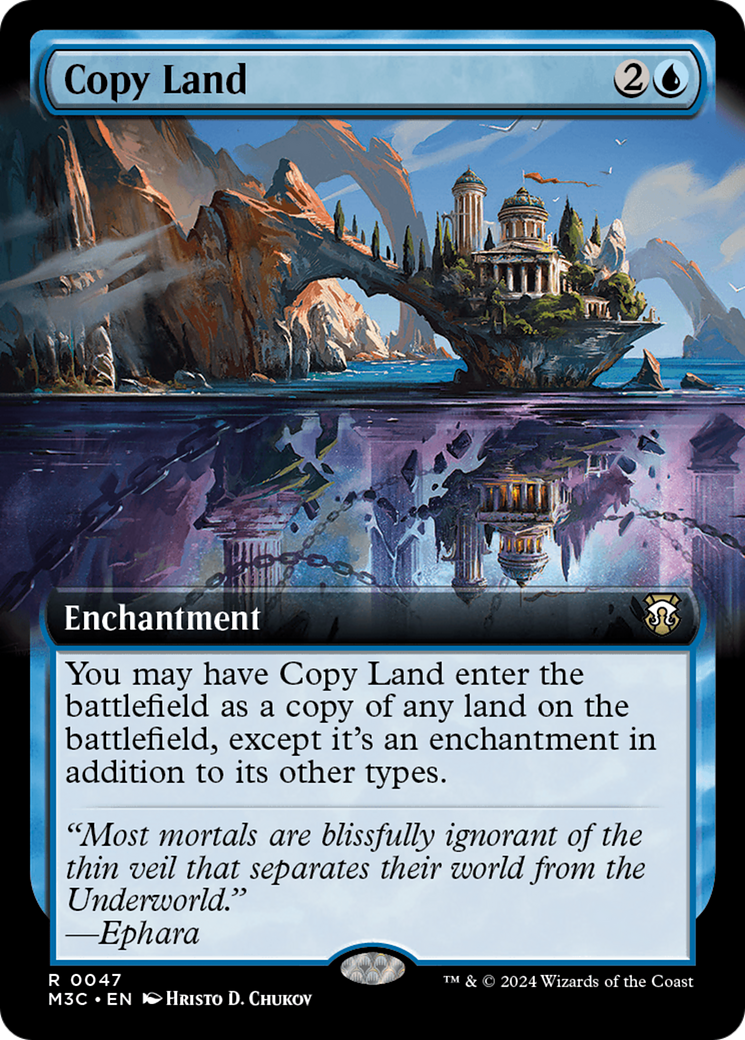 Copy Land (Extended Art) [Modern Horizons 3 Commander] | Game Master's Emporium (The New GME)