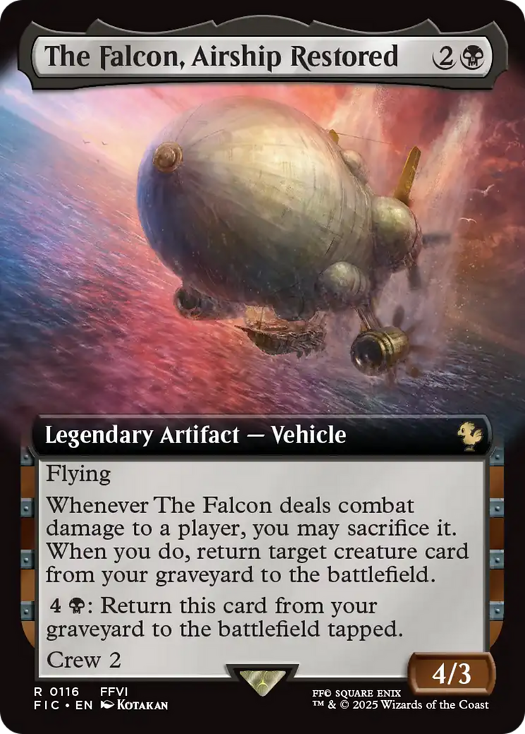 The Falcon, Airship Restored (Extended Art) [FINAL FANTASY Commander] | Game Master's Emporium (The New GME)