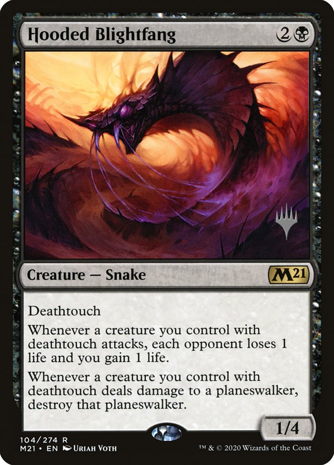 Hooded Blightfang (Promo Pack) [Core Set 2021 Promos] | Game Master's Emporium (The New GME)