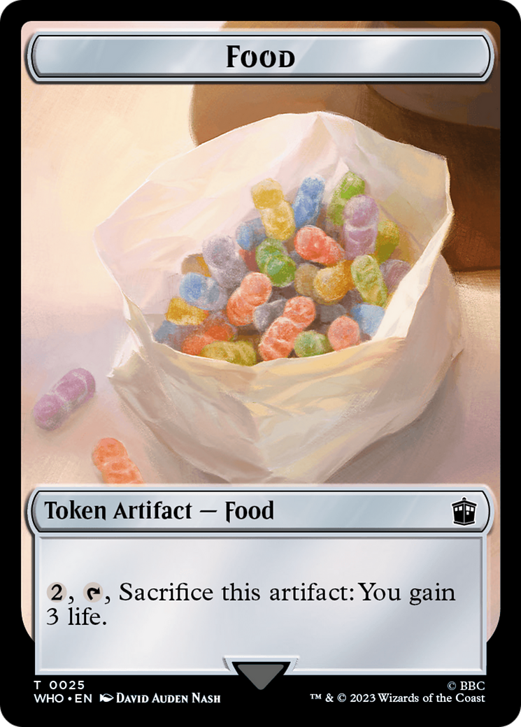 Soldier // Food (0025) Double-Sided Token [Doctor Who Tokens] | Game Master's Emporium (The New GME)
