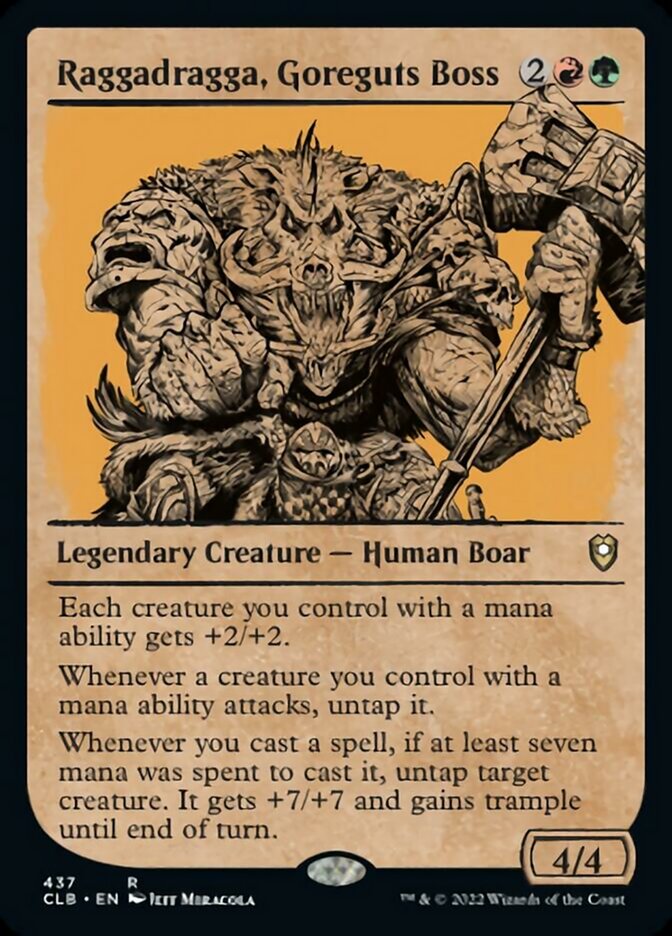 Raggadragga, Goreguts Boss (Showcase) [Commander Legends: Battle for Baldur's Gate] | Game Master's Emporium (The New GME)