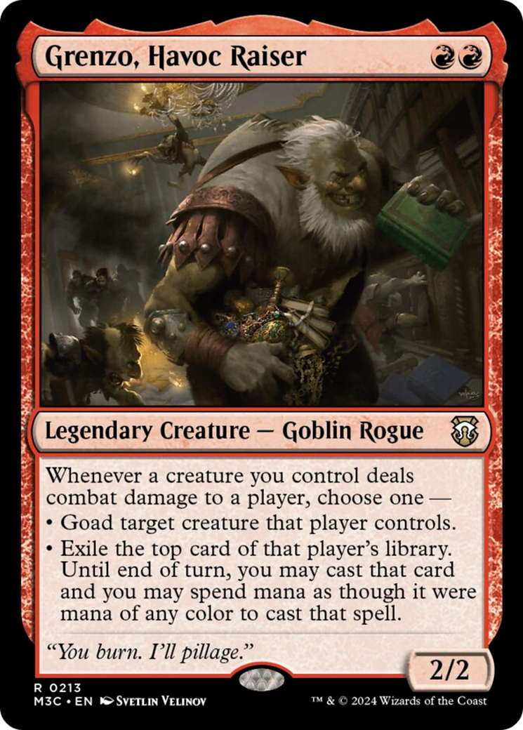 Grenzo, Havoc Raiser (Ripple Foil) [Modern Horizons 3 Commander] | Game Master's Emporium (The New GME)