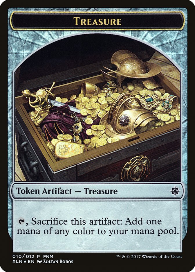 Vampire // Treasure Double-Sided Token [Friday Night Magic 2017] | Game Master's Emporium (The New GME)