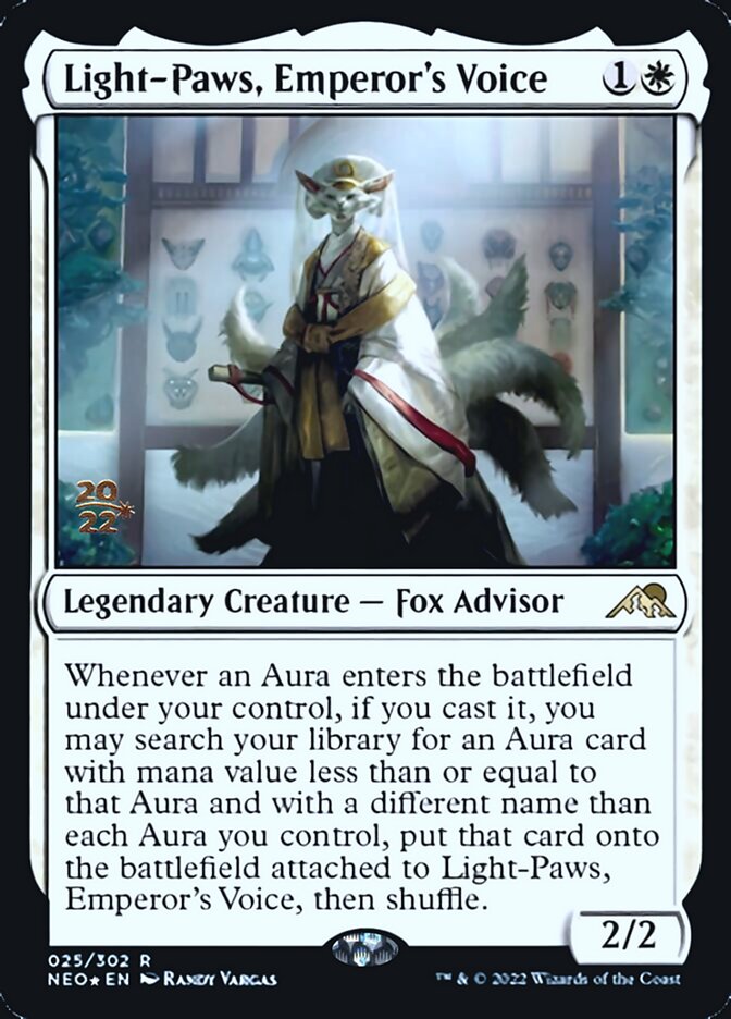 Light-Paws, Emperor's Voice [Kamigawa: Neon Dynasty Prerelease Promos] | Game Master's Emporium (The New GME)