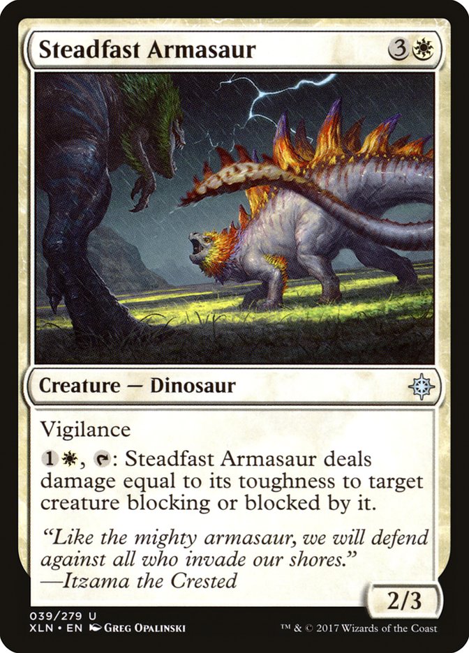 Steadfast Armasaur [Ixalan] | Game Master's Emporium (The New GME)