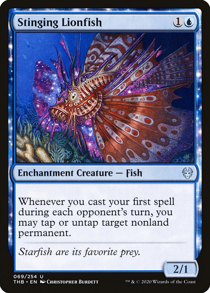Stinging Lionfish [Theros Beyond Death] | Game Master's Emporium (The New GME)