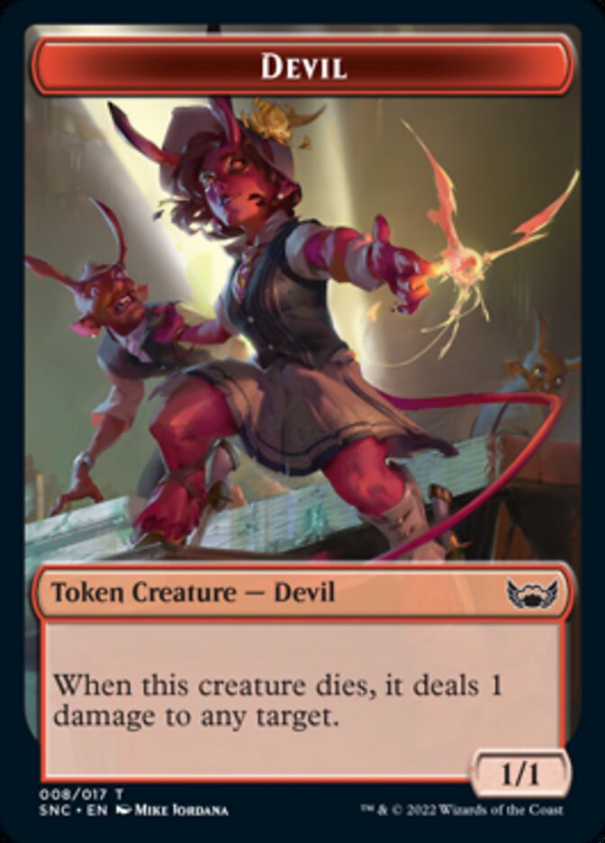 Devil // Wizard Double-Sided Token [Streets of New Capenna Tokens] | Game Master's Emporium (The New GME)