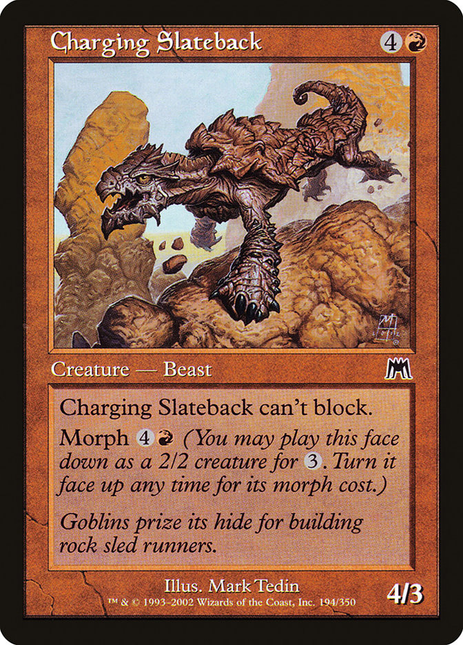 Charging Slateback [Onslaught] | Game Master's Emporium (The New GME)