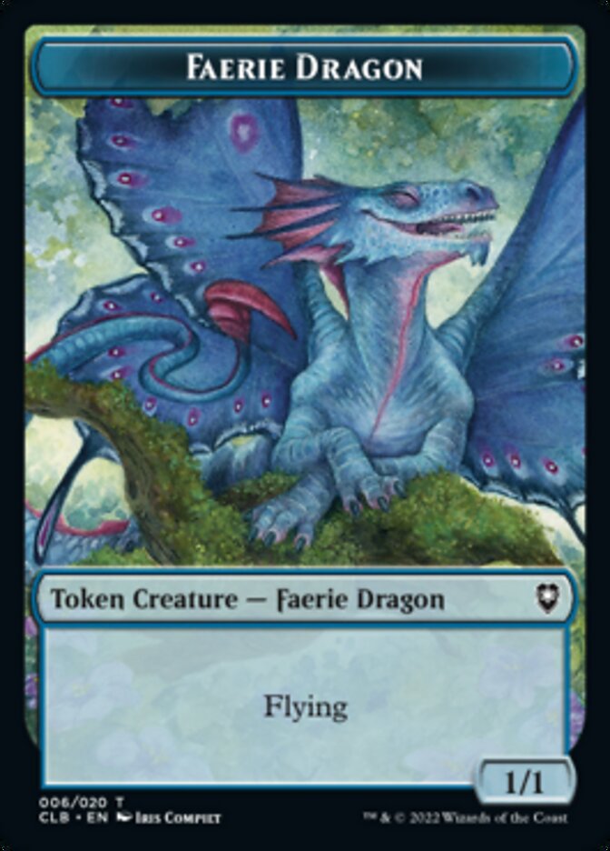 Faerie Dragon Token [Commander Legends: Battle for Baldur's Gate Tokens] | Game Master's Emporium (The New GME)