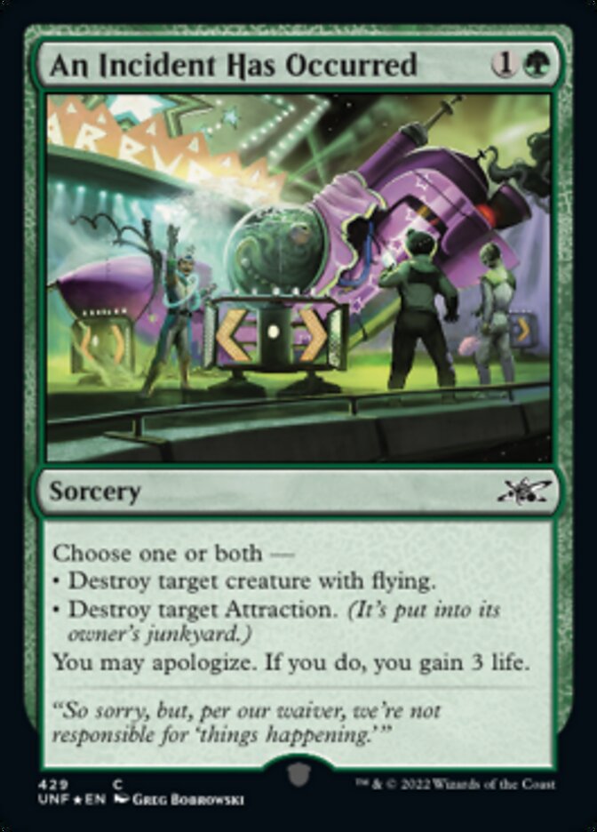 An Incident Has Occurred (Galaxy Foil) [Unfinity] | Game Master's Emporium (The New GME)