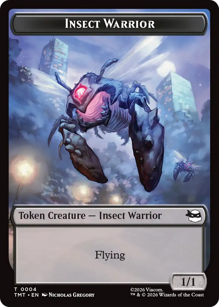 Insect Warrior // Food Double-Sided Token [Teenage Mutant Ninja Turtles Tokens] | Game Master's Emporium (The New GME)