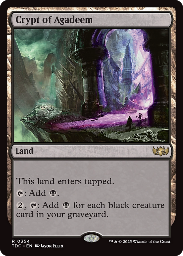 Crypt of Agadeem [Tarkir: Dragonstorm Commander] | Game Master's Emporium (The New GME)
