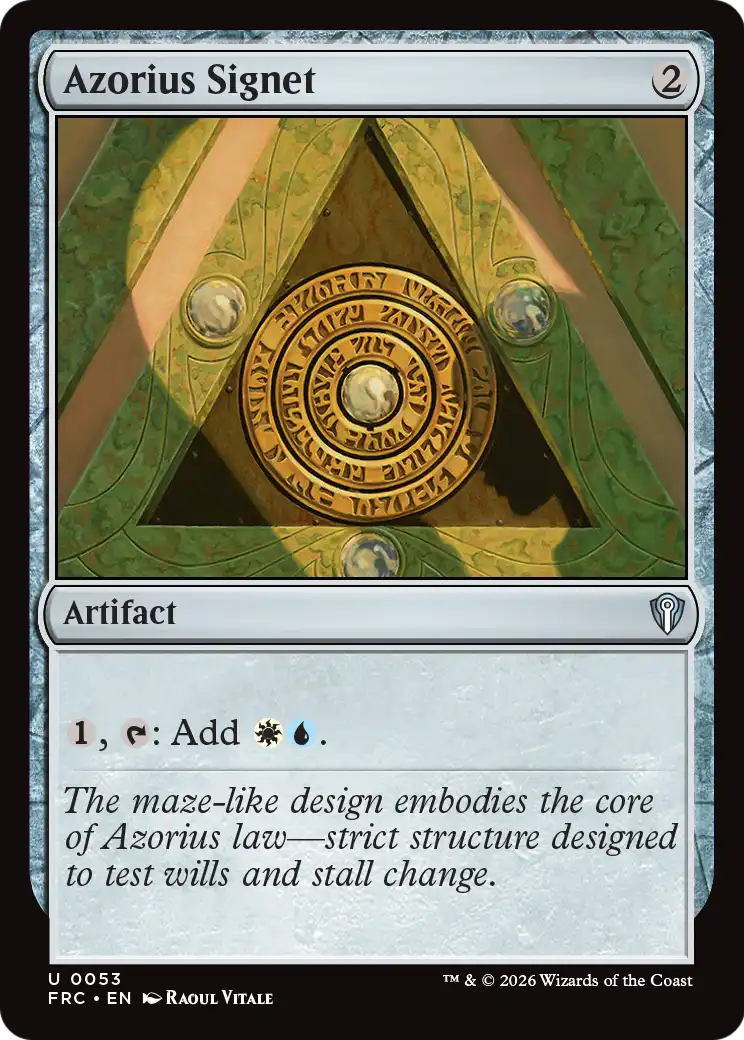 Azorius Signet [Reality Fracture Commander] | Game Master's Emporium (The New GME)