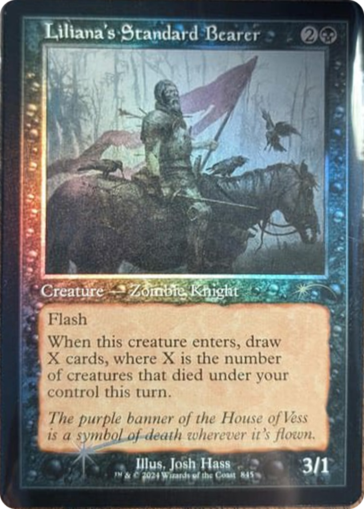 Liliana's Standard Bearer (Retro Frame) [Secret Lair Drop Series] | Game Master's Emporium (The New GME)