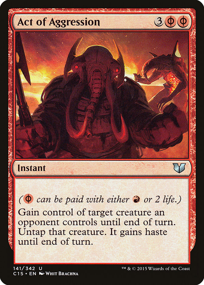 Act of Aggression [Commander 2015] | Game Master's Emporium (The New GME)