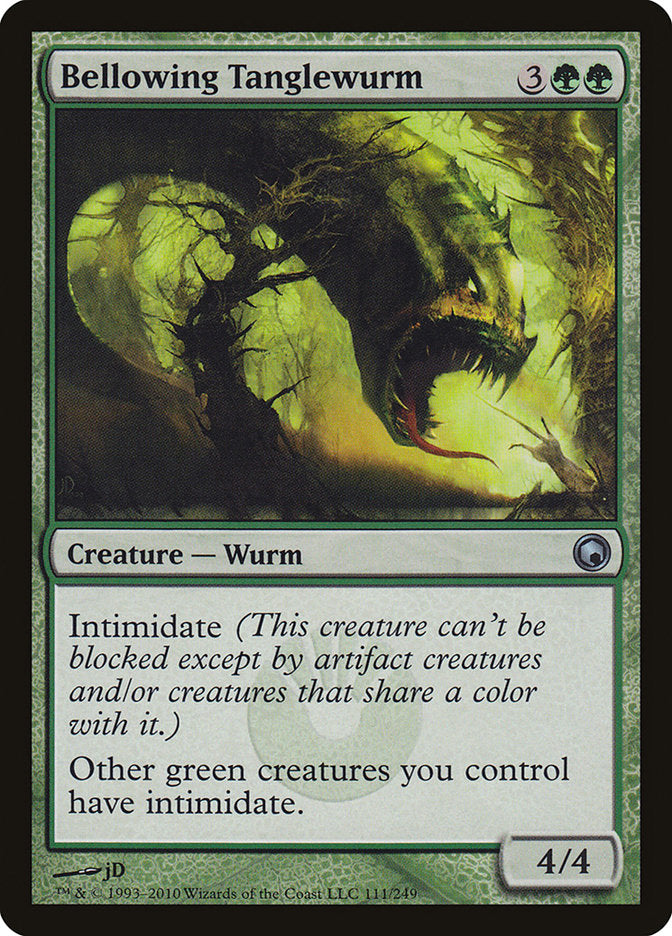 Bellowing Tanglewurm [Scars of Mirrodin] | Game Master's Emporium (The New GME)