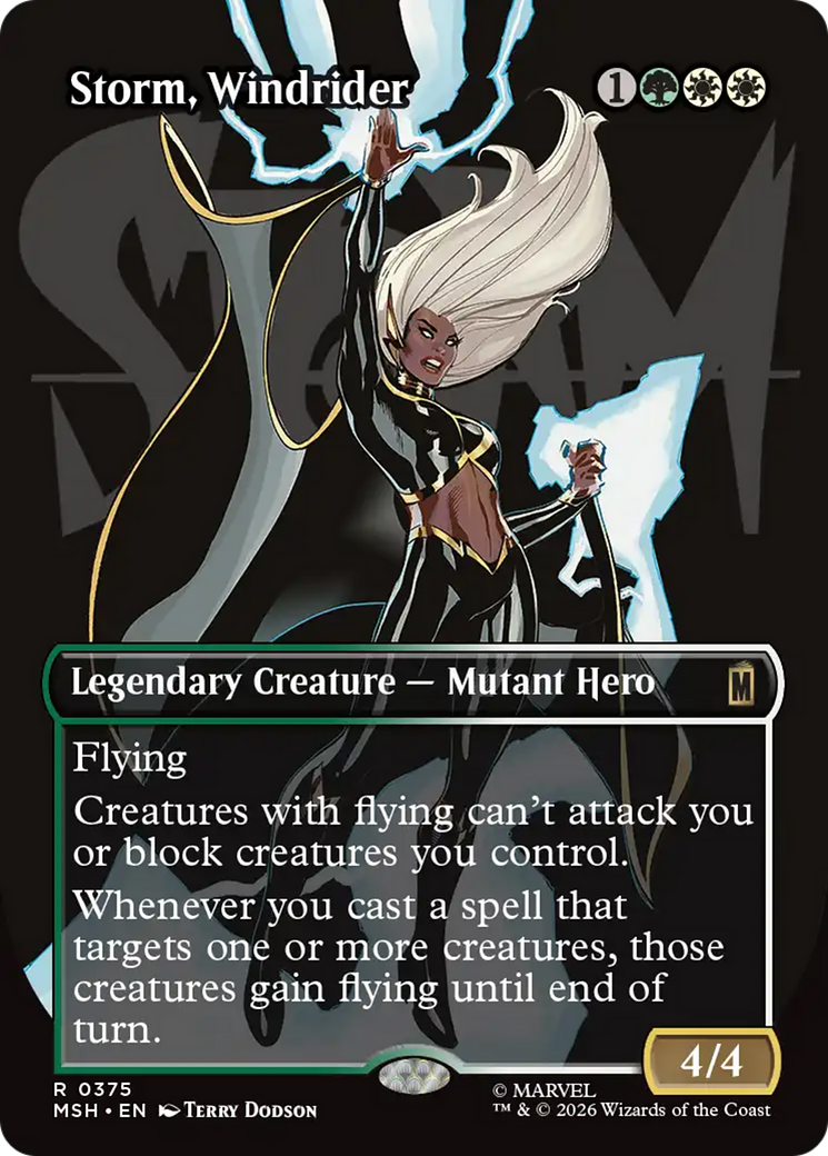 Storm, Windrider (Borderless) [Marvel Super Heroes] | Game Master's Emporium (The New GME)