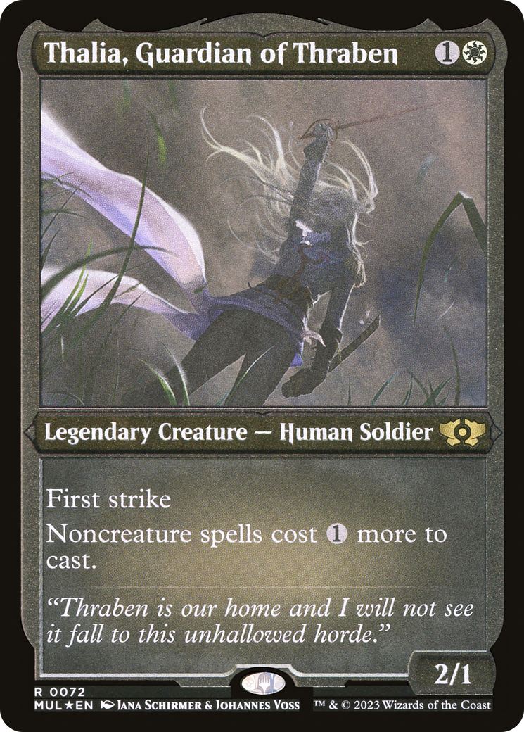 Thalia, Guardian of Thraben (Foil Etched) [Multiverse Legends] | Game Master's Emporium (The New GME)