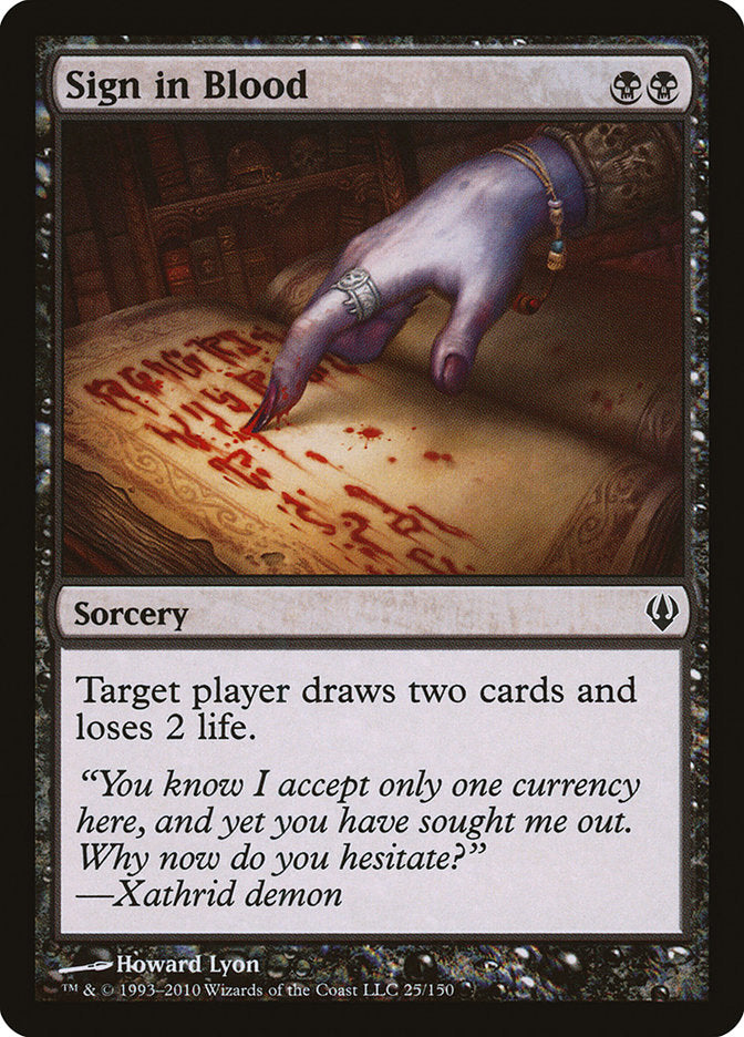 Sign in Blood [Archenemy] | Game Master's Emporium (The New GME)