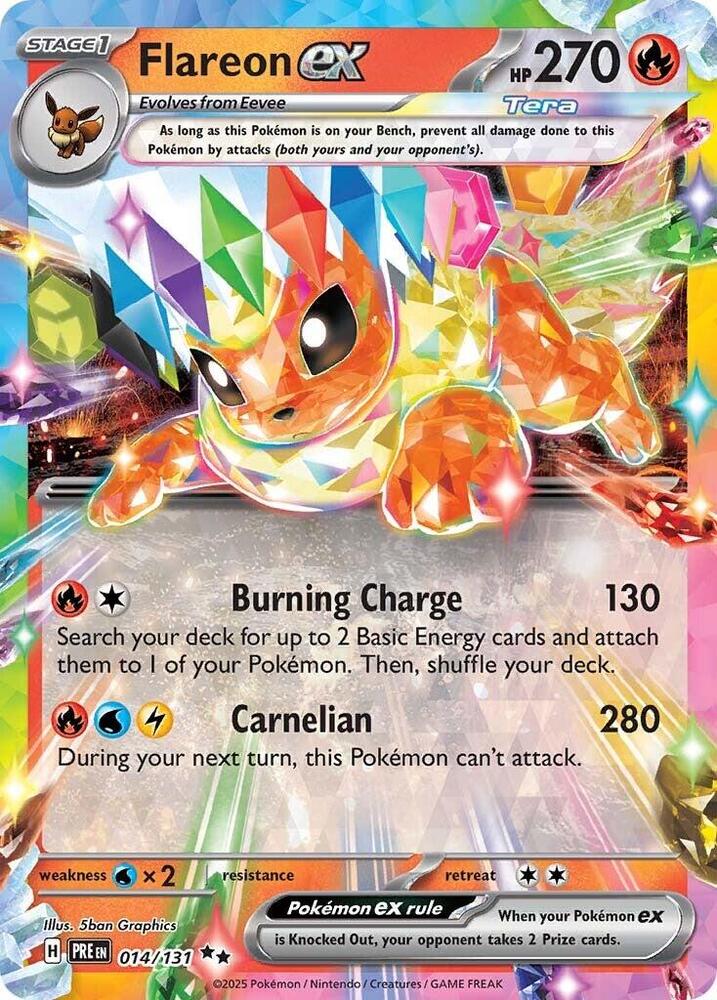 Flareon ex (014/131) [Scarlet & Violet: Prismatic Evolutions] | Game Master's Emporium (The New GME)